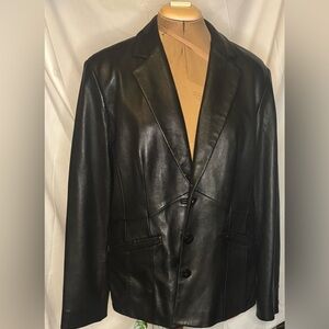 Prestige & York Black Leather Jacket